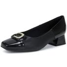 Sapato Piccadilly Social Joanete De Vernz Amassado Salto Baixo Super Confortável Fem 160105 (66140)
