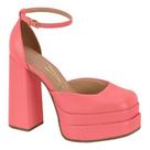 Sapato Plataforma Double Meia Pata Salto Grosso 1395101 Moda