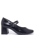Sapato Ramarim Boneca Salto Grosso Preto Verniz 2417102-1