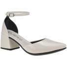Sapato Salomé Bico Fino Feminino Salto Grosso Sapato Salomé Bico Fino Feminino Salto Grosso