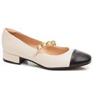 Sapato salto baixo moleca alça corrente ref:5795.104 feminino Sapato salto baixo moleca alça corrente ref:5795.104 feminino