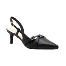 Sapato salto baixo sling preto mariotta