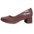 Sapato Salto Bloco Usaflex verniz 3612002