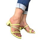 Sapato Salto Grosso Alto Moda Elástico Tratorada Promo