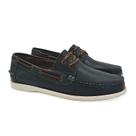 Sapato Samello Deckshoes Gran Couro Latego Marinho Dockside