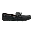 Sapato Samello Drive Goa Mocassim Loafer Couro Floater Preto Pinos Cravos Original