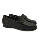 Sapato Samello Mocassim Shelton Monza Loafer Preto Couro Floater