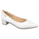 Sapato Santinelli Scarpin Salto Bloco 1474-001 Branco