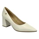 Sapato Santinelli Scarpin Salto Bloco 1606-001 Marfim