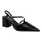 Sapato Santinelli Slingback Salto Bloco 1636-016 Preto