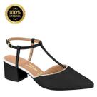 Sapato Scarpin Aberto Feminino Bico Salto Grosso Vizzano 1220.363