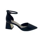 Sapato Scarpin Bebecê Salto Grosso Preto 3862604 - Preto 36