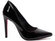 Sapato Scarpin Bico Fino Salto Alto 12cm Preta Torricella
