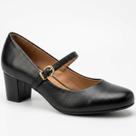 Sapato Scarpin Fem Bico Fino Salto Bloco Médio Beira Rio 4777.475.9569 -