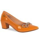Sapato Scarpin Feminino Bico Fino Enfeite Laço Tira Rolete Cristal2.21 Sapato Scarpin Feminino Bico Fino Enfeite Laço Tira Rolete Cristal2.21