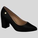 Sapato Scarpin Feminino Bico Fino Salto Grosso Vizzano 1290.500.7286
