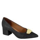 Sapato Scarpin Feminino Bico Fino Salto Grosso Vizzano 377