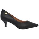 Sapato Scarpin Feminino Casual Social Bico Fino Salto Baixo Vizzano 1122.828