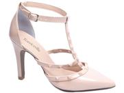 Sapato Scarpin Feminino Rose Com Pérolas Salto Alto -65054B