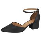 Sapato Scarpin Feminino Vizzano Bico Fino Salto Bloco Liso Sapato Scarpin Feminino Vizzano Bico Fino Salto Bloco Liso