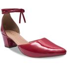 Sapato Scarpin Salomé Amarração e Pulseira Bico Fino A2.08 A