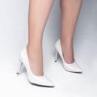 Sapato Scarpin Salto Alto Off White Branca Torricella