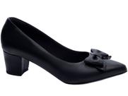 Sapato Scarpin Salto Grosso Baixo Numeração Grande Especial Preto Arrasadora Sapato Scarpin Salto Grosso Baixo Numeração Grande Especial Preto Arrasadora