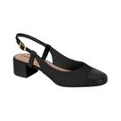 Sapato Scarpin Slingback Beira Rio Salto Bloco Baixo Classic