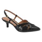 Sapato Scarpin Slingback Casual Feminino Vizzano 1122.897 Preto