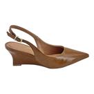Sapato Scarpin SlingBack Vizzano Feminino Original Salto Anabela Médio