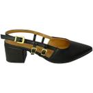 Sapato Scarpin Slingback Vizzano Salto Grosso Feminino