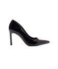 Sapato Scarpin Via Marte Salto Alto Verniz Preto