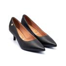 Sapato Scarpin Vizzano Feminino Salto Baixo 5 cm Bico Fino Confortável Social Clássico Dia a Dia -