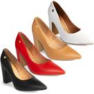 Sapato Scarpin Vizzano Salto Alto Bloco Confortável 1285 Sapato Scarpin Vizzano Salto Alto Bloco Confortável 1285
