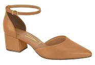 Sapato Scarpin Vizzano Salto Baixo Feminino Bico Fino Confortável Trabalho