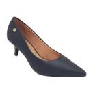 Sapato Scarpin Vizzano Social Feminino Salto Fino Baixo Bico Fino Confortável Casual