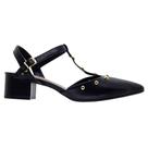 Sapato Sling Back Salto Baixo Feminino 4182.228 Preto