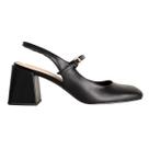 Sapato Slingback Boneca Preto Dm Sapato Slingback Boneca Preto Dm