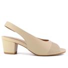 Sapato Slingback Peeptoe Salto Bloco Feminino Usaflex Y8214005 Creme Sapato Slingback Peeptoe Salto Bloco Feminino Usaflex Y8214005 Creme