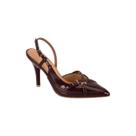 Sapato Slingback Salto Alto Fino Vizzano Verniz