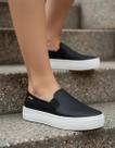 Sapato Slip On Feminino Moleca Plataforma Casual 5658 - Preto - 37