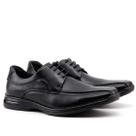 Sapato Smart Democrata Air Spot Couro Preto