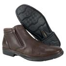 Sapato Social Anatomic Gel Couro Original Mestiço Dark Brown - Ref. 8670