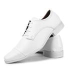 Sapato social branco de amarrar masculino