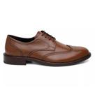 Sapato Social Brogue Centuria Em Couro Whisky