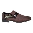 Sapato Social Café Masculino Estilo Italiano Formatura Casamento Primavera Verão 25 e 26.