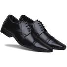 Sapato Social Confort Macio Confortável Luxo 60005 Preto