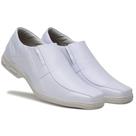 Sapato Social Confort Macio Confortável Luxo 80002 Branco