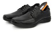 Sapato Social Couro Cadarço Footwear Confort Gel
