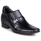 Sapato Social Couro Rafarillo Masculino Ajuste Elástico Leve